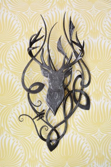 Hand Crafted, Stag, Art, Bespoke, Celtic, Artist, Blacksmith, Metal Art, Crafted