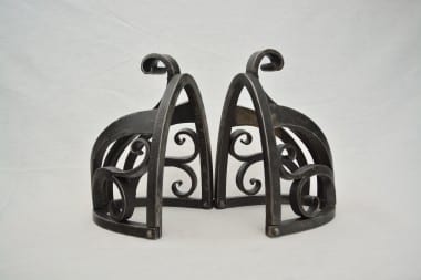 Hand Forged Bookends, Kyle Swann, Swann Forge, Blacksmith