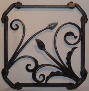Decorative Panel, Scroll, Blacksmith, Swann Forge, Art, Wall Panel