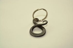 Blacksmith, Hand Forged, Key Ring, Troll Cross, Viking, Sussex London